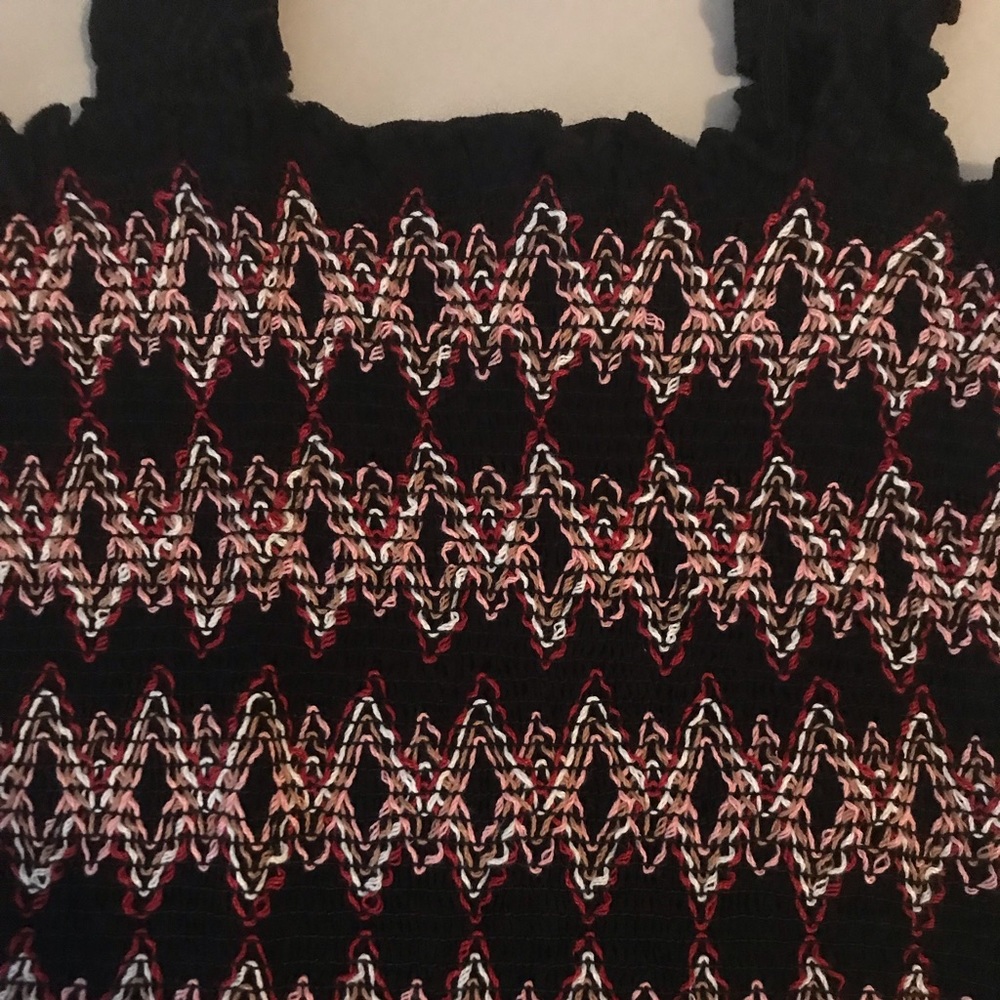 Abstract Print Crop Top - Picture 2 of 2